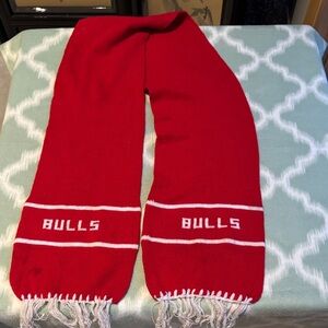 Vintage Red Bulls Scarf with White Accents